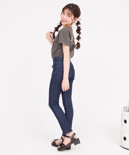 PINKHUNT（ピンクハント）の「PINKHUNT ピンクハント りぼんロゴプリント Tシャツ 0565K（Tシャツ/カットソー・キッズ・ホワイト/ベビーピンク/チャコールグレー・120cm/130cm/140cm/150cm/160cm）」の20枚目の写真