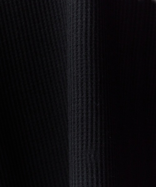 SKKONE(スコーネ)の「SKKONE/スコーネ 0T/Cワッフル ロング半袖BIGTシャツ(Tシャツ/カットソー・メンズ・ブラック/グレー/ラベンダー/ホワイト・M/L)」の16枚目の写真