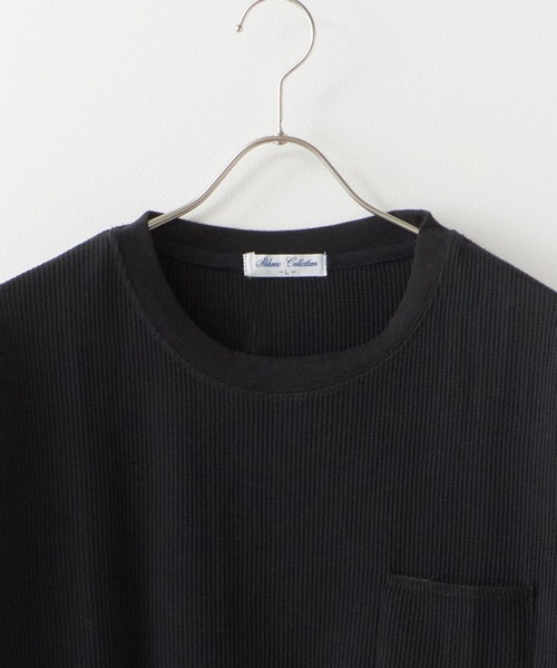 SKKONE(スコーネ)の「SKKONE/スコーネ 0T/Cワッフル ロング半袖BIGTシャツ(Tシャツ/カットソー・メンズ・ブラック/グレー/ラベンダー/ホワイト・M/L)」の12枚目の写真
