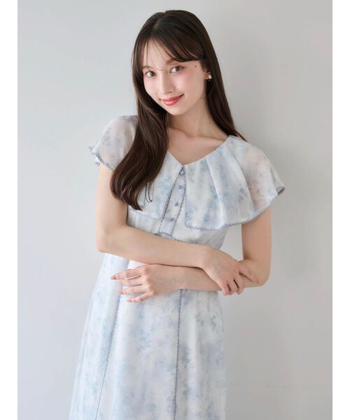 dazzlin（ダズリン）の「ビックカラーレーストリムワンピース（ワンピース・レディース・ミント/オフホワイト/ピンク・SMALL/MEDIUM）」の13枚目の写真