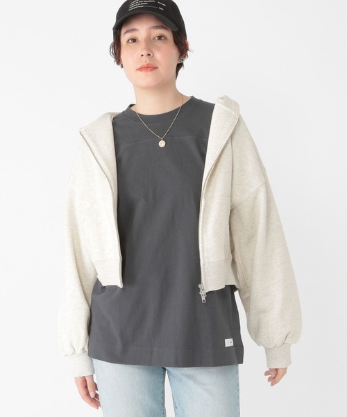 studio CLIP（スタディオクリップ）の「【daily CLIP】ダブルZIPスウェットパーカー（パーカー・レディース・ホワイト/レッド/ネイビー・FREE）」の7枚目の写真