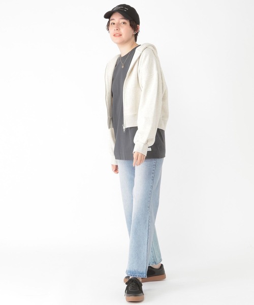 studio CLIP（スタディオクリップ）の「【daily CLIP】ダブルZIPスウェットパーカー（パーカー・レディース・ホワイト/レッド/ネイビー・FREE）」の9枚目の写真