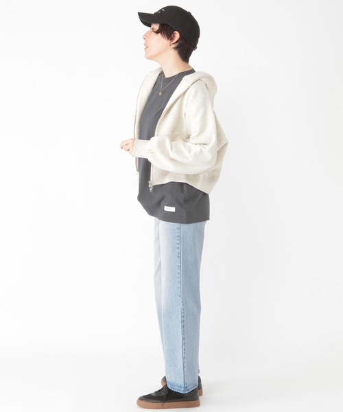 studio CLIP（スタディオクリップ）の「【daily CLIP】ダブルZIPスウェットパーカー（パーカー・レディース・ホワイト/レッド/ネイビー・FREE）」の10枚目の写真