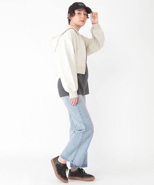 studio CLIP（スタディオクリップ）の「【daily CLIP】ダブルZIPスウェットパーカー（パーカー・レディース・ホワイト/レッド/ネイビー・FREE）」の11枚目の写真