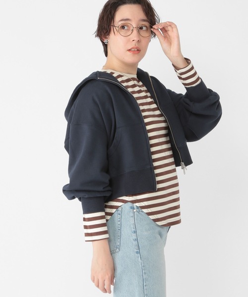 studio CLIP（スタディオクリップ）の「【daily CLIP】ダブルZIPスウェットパーカー（パーカー・レディース・ホワイト/レッド/ネイビー・FREE）」の21枚目の写真