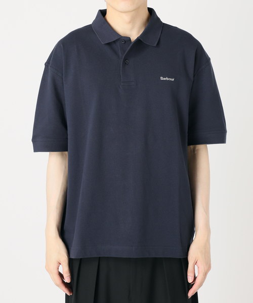 B.C STOCK(ベーセーストック)の「【BARBOUR / バブアー】 ヘクサム オーバーサイズ ポロシャツ(ポロシャツ・メンズ・ネイビー/チャコールグレー・40/38)」の11枚目の写真