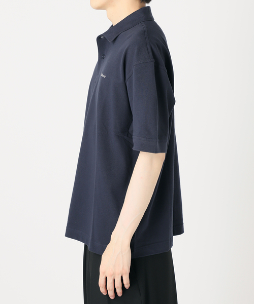 B.C STOCK(ベーセーストック)の「【BARBOUR / バブアー】 ヘクサム オーバーサイズ ポロシャツ(ポロシャツ・メンズ・ネイビー/チャコールグレー・40/38)」の12枚目の写真