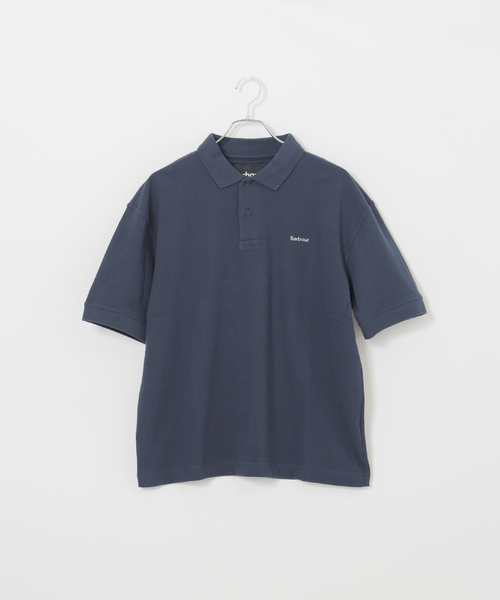 B.C STOCK(ベーセーストック)の「【BARBOUR / バブアー】 ヘクサム オーバーサイズ ポロシャツ(ポロシャツ・メンズ・ネイビー/チャコールグレー・40/38)」の22枚目の写真