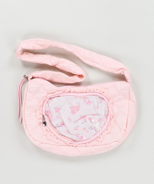 SPINNS(スピンズ)の「推しを入れられるポケットつき!痛バッグ/キルティング(ショルダーバッグ・レディース・ブラック/ホワイト/ブルー/ピンク・ONESIZE)」の4枚目の写真