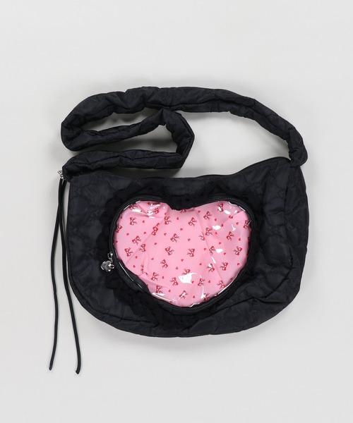 SPINNS(スピンズ)の「推しを入れられるポケットつき!痛バッグ/キルティング(ショルダーバッグ・レディース・ブラック/ホワイト/ブルー/ピンク・ONESIZE)」の2枚目の写真