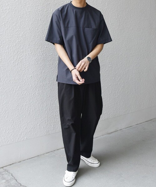 SHIPS any: 360° THE CIRCLE STRETCH ポケット Tシャツ(セットアップ