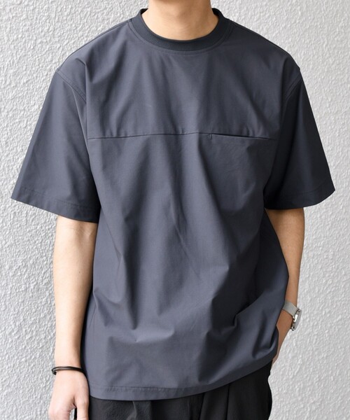 SHIPS any: 360° THE CIRCLE STRETCH ポケット Tシャツ(セットアップ