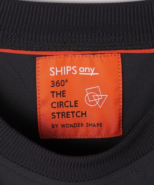 SHIPS any(シップス エニィ)の「SHIPS any: 360° THE CIRCLE STRETCH ポケット Tシャツ(セットアップ対応)◇(Tシャツ/カットソー・メンズ・チャコールグレー/ベージュ/ネイビー・SMALL/MEDIUM/LARGE/X-LARGE)」の9枚目の写真