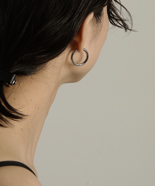 ORLEAN】シンプルフープピアス 太さ3.0mm（ピアス（両耳用））｜ORLEAN