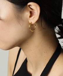 【ORLEAN】シンプルフープピアス 太さ3.0mm