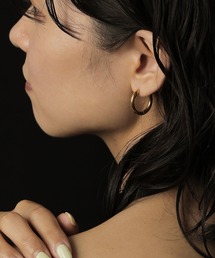 【ORLEAN】シンプルフープピアス 太さ3.0mm