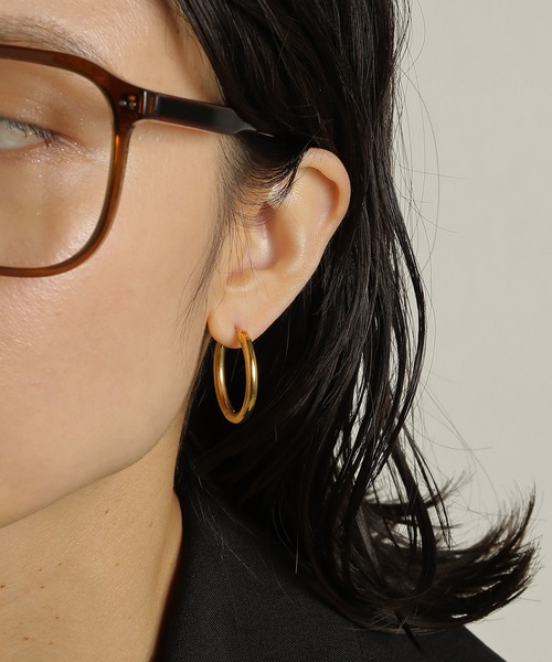ORLEAN】シンプルフープピアス 太さ3.0mm（ピアス（両耳用））｜ORLEAN