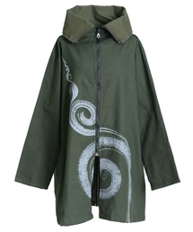 MARAI（マーライ）の「ロング丈 スタンドカラージャケット コットン ハイネック（ブルゾン）」