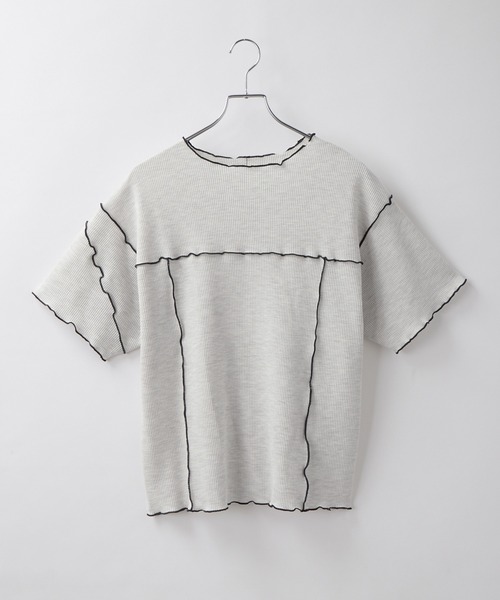cccmalie ワッフル半袖 cccmalie シーマリー ワッフル半袖 パンツ ブラック 黒
