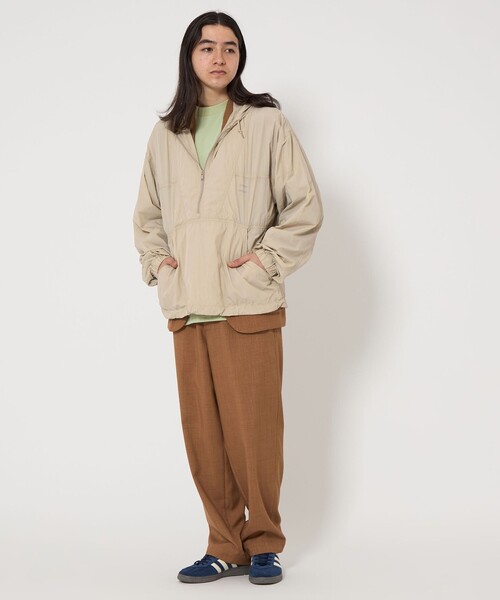 CITEN（シテン）の「＜CITEN＞ポケッタブルアノラックブルゾン（ナイロンジャケット・メンズ・ブラック/ライトグレー・M/L）」の4枚目の写真