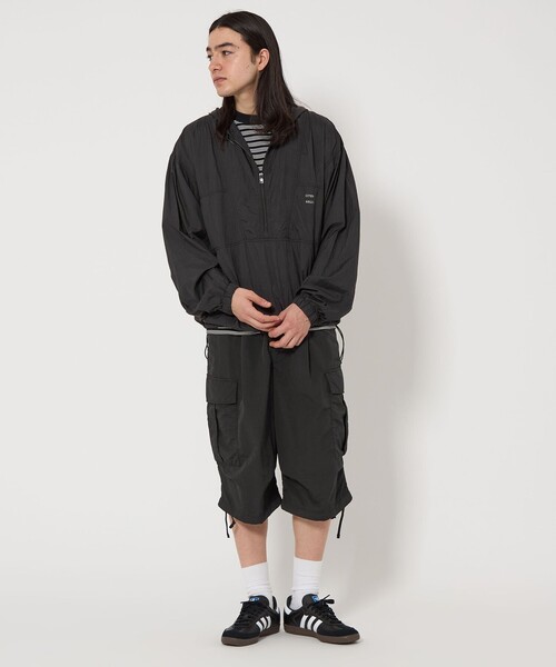 CITEN（シテン）の「＜CITEN＞ポケッタブルアノラックブルゾン（ナイロンジャケット・メンズ・ブラック/ライトグレー・M/L）」の6枚目の写真