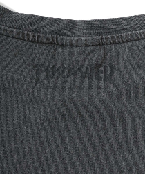 THRASHER(スラッシャー)の「THRASHER(スラッシャー)ピグメント染め ゲームシャツ風ブランドロゴプリントTシャツ メンズ レディース ユニセックス(Tシャツ/カットソー・メンズ・ブラウン/ピンク/ブラック×ホワイト/ブラック×ブラック・M/L)」の22枚目の写真