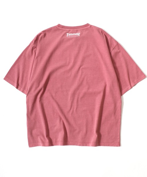 THRASHER(スラッシャー)の「THRASHER(スラッシャー)ピグメント染め ゲームシャツ風ブランドロゴプリントTシャツ メンズ レディース ユニセックス(Tシャツ/カットソー・メンズ・ブラウン/ピンク/ブラック×ホワイト/ブラック×ブラック・M/L)」の16枚目の写真