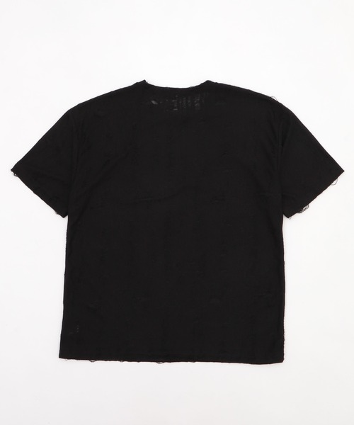 Figments（フィグメンツ）の「マイクロダメージビッグＴ（Tシャツ/カットソー・レディース・ブラック/ダークグレー・FREE）」の11枚目の写真