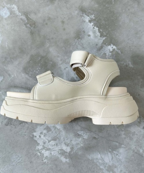 archives（アルシーヴ）の「厚底スポサン（サンダル・レディース・アイボリー/ブラック・SMALL/MEDIUM）」の8枚目の写真