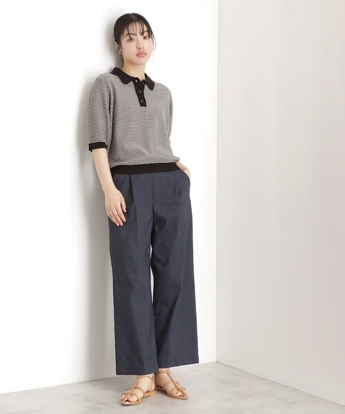 THE SHOP TK （ザ ショップ ティーケー ）の「【XS-XLサイズ/ラクに穿ける】ハイパーストレッチワイドパンツ/接触冷感/洗える（その他パンツ・レディース・グレー/ネイビー/ブラック/ベージュ・10/11/14/13/12）」の18枚目の写真