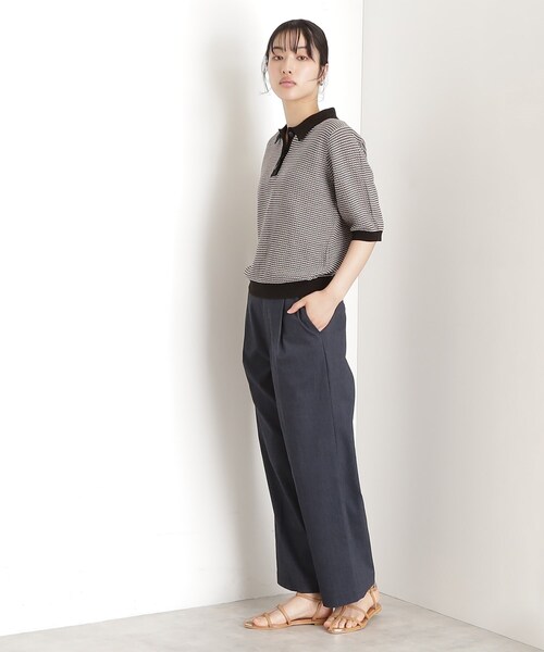 THE SHOP TK （ザ ショップ ティーケー ）の「【XS-XLサイズ/ラクに穿ける】ハイパーストレッチワイドパンツ/接触冷感/洗える（その他パンツ・レディース・グレー/ネイビー/ブラック/ベージュ・10/11/14/13/12）」の17枚目の写真