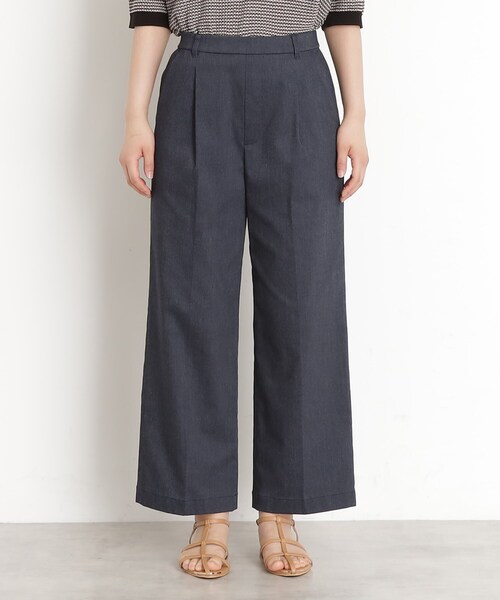 THE SHOP TK （ザ ショップ ティーケー ）の「【XS-XLサイズ/ラクに穿ける】ハイパーストレッチワイドパンツ/接触冷感/洗える（その他パンツ・レディース・グレー/ネイビー/ブラック/ベージュ・10/11/14/13/12）」の15枚目の写真