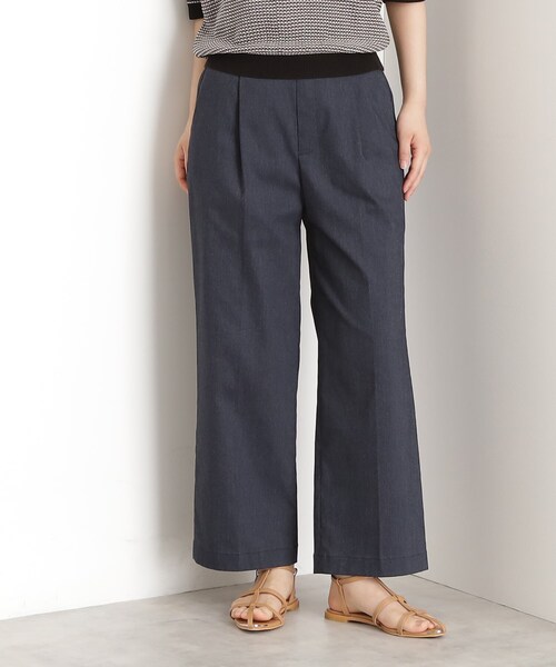 THE SHOP TK （ザ ショップ ティーケー ）の「【XS-XLサイズ/ラクに穿ける】ハイパーストレッチワイドパンツ/接触冷感/洗える（その他パンツ・レディース・グレー/ネイビー/ブラック/ベージュ・10/11/14/13/12）」の6枚目の写真