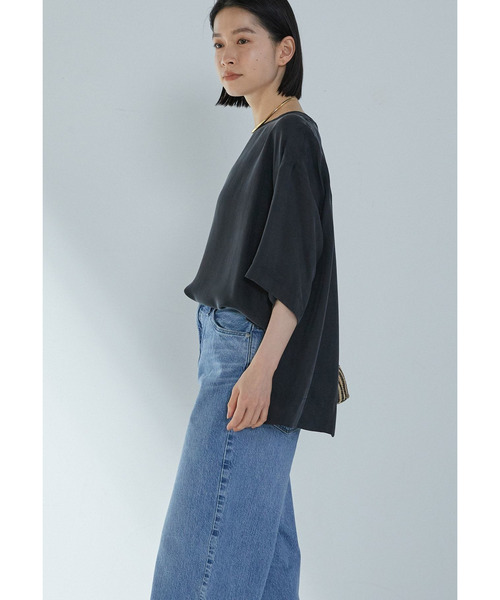 1er Arrondissement（プルミエアロンディスモン）の「【リニューアル】キュプラフィブリルＴブラウス（シャツ/ブラウス・レディース・ベージュ系その他/ブラウン系その他5/ブラウン系その他4・36/38）」の18枚目の写真