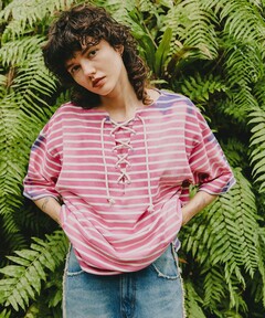 未使用　JOSE MOON LAYERED SHEER GATHER TOPS セール】LAYERED SHEER GATHER TOPS/レイヤードシアーギャザー