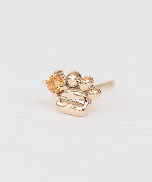 K10 Lucky U petit joie 肉球ピアス（ピアス（片耳用））｜NOIR