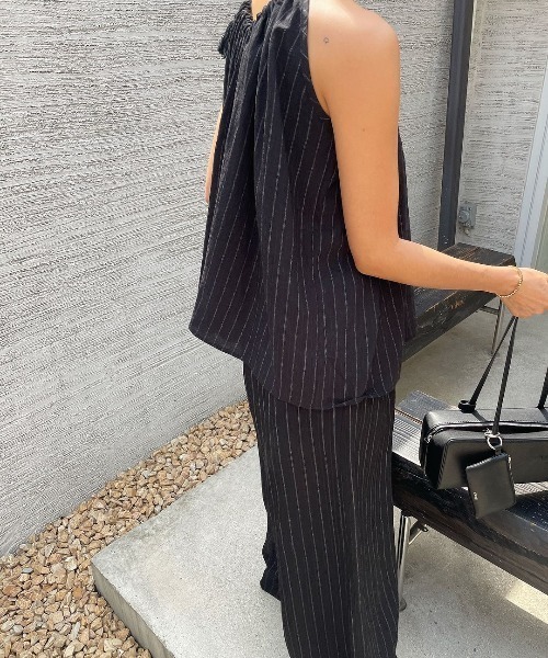 YUGA_YGMC Halter neck top + pants set