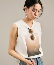 SALON adam et rope' | Yasuko Hirano / 平野泰子 ARTプリントノースリーブT(タンクトップ)