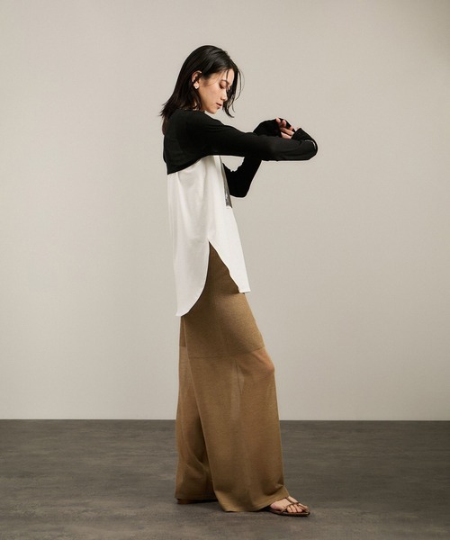 SALON adam et rope'(サロン アダム エ ロペ)の「Yasuko Hirano / 平野泰子 ARTプリントノースリーブT(タンクトップ・レディース・ホワイト系その他2/ホワイト系その他4/ホワイト・FREE)」の10枚目の写真
