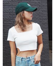 EVRIS | サイドチェーンショートトップス(Tシャツ/カットソー)