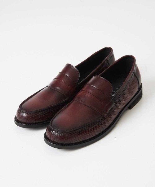 MICHEL KLEIN HOMME (ミッシェルクランオム)の「カーボンクロス綾織柄ローファー(ローファー・メンズ・ブラック/パープル・SMALL/MEDIUM/LARGE)」の2枚目の写真