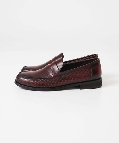 MICHEL KLEIN HOMME (ミッシェルクランオム)の「カーボンクロス綾織柄ローファー(ローファー・メンズ・ブラック/パープル・SMALL/MEDIUM/LARGE)」の3枚目の写真