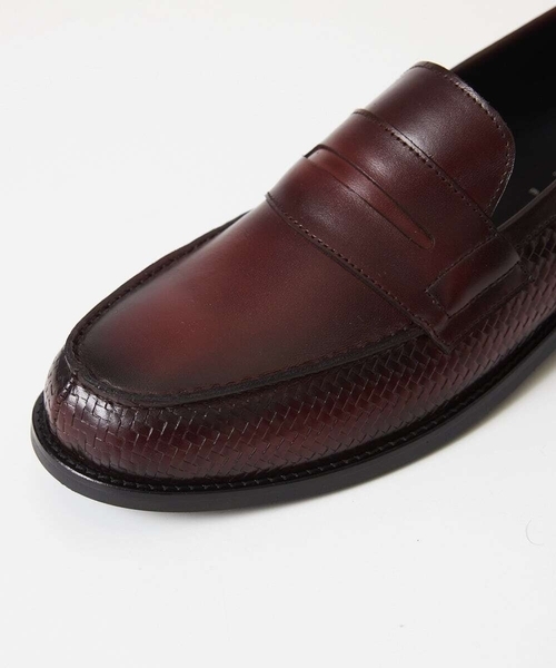 MICHEL KLEIN HOMME (ミッシェルクランオム)の「カーボンクロス綾織柄ローファー(ローファー・メンズ・ブラック/パープル・SMALL/MEDIUM/LARGE)」の5枚目の写真