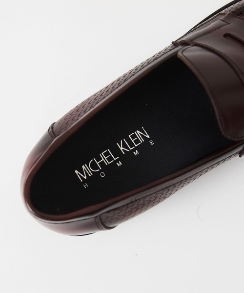 MICHEL KLEIN HOMME (ミッシェルクランオム)の「カーボンクロス綾織柄ローファー(ローファー・メンズ・ブラック/パープル・SMALL/MEDIUM/LARGE)」の7枚目の写真