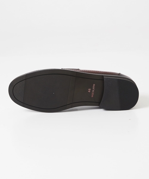 MICHEL KLEIN HOMME (ミッシェルクランオム)の「カーボンクロス綾織柄ローファー(ローファー・メンズ・ブラック/パープル・SMALL/MEDIUM/LARGE)」の8枚目の写真
