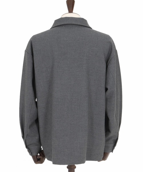 felkod（フィルコッド）の「ms6135- Soft Drape CPO Shirts CPOシャツ（シャツ/ブラウス・メンズ・ブラック/グレー・S/M/L）」の19枚目の写真