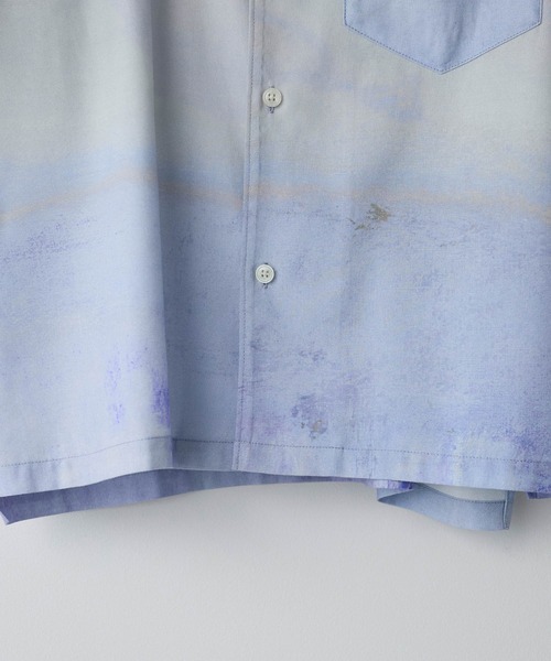 WYM LIDNM（ウィム バイ リドム）の「ABSTRACT ART GRAPHIC H/S SHIRT（シャツ/ブラウス・メンズ・グレー系/ブルー/ブラウン系/ライム・S/M/L）」の21枚目の写真