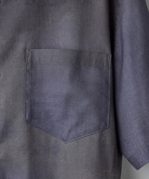 WYM LIDNM（ウィム バイ リドム）の「ABSTRACT ART GRAPHIC H/S SHIRT（シャツ/ブラウス・メンズ・グレー系/ブルー/ブラウン系/ライム・S/M/L）」の10枚目の写真