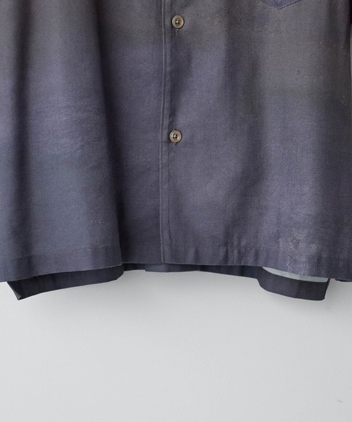 WYM LIDNM（ウィム バイ リドム）の「ABSTRACT ART GRAPHIC H/S SHIRT（シャツ/ブラウス・メンズ・グレー系/ブルー/ブラウン系/ライム・S/M/L）」の12枚目の写真