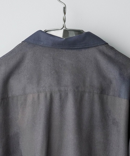 WYM LIDNM（ウィム バイ リドム）の「ABSTRACT ART GRAPHIC H/S SHIRT（シャツ/ブラウス・メンズ・グレー系/ブルー/ブラウン系/ライム・S/M/L）」の15枚目の写真